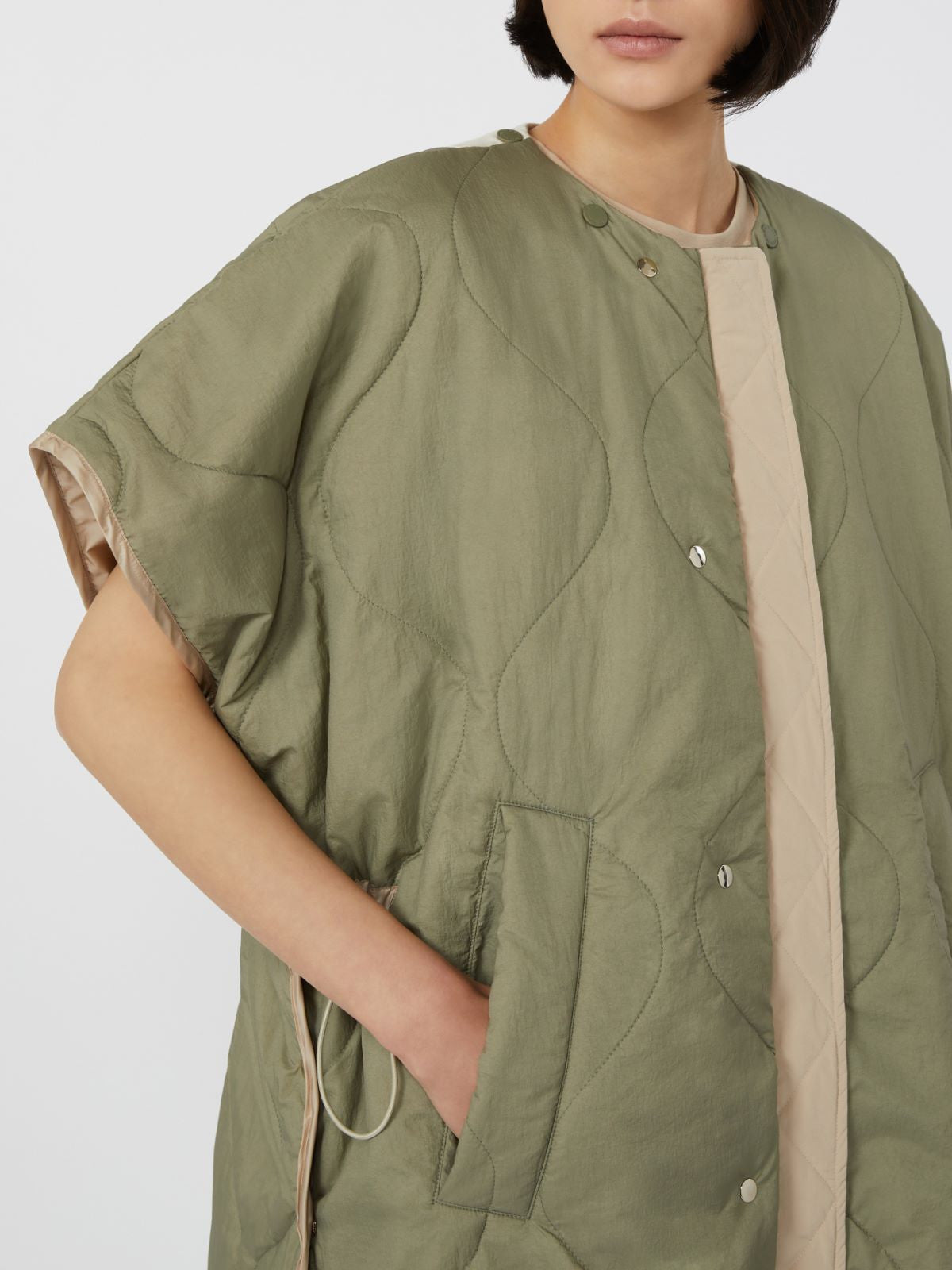Max Mara Weekend, Reversible water-repellent canvas cape