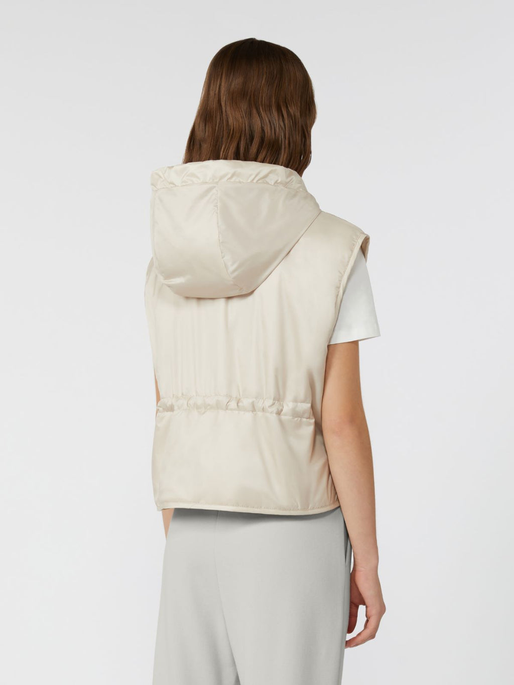 Max Mara Weekend, Reversible water-repellent canvas gilet Ivory