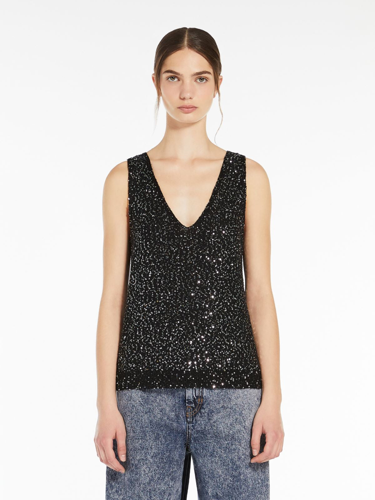 Weekend Max Mara, Colomba Sequinned Yarn Top