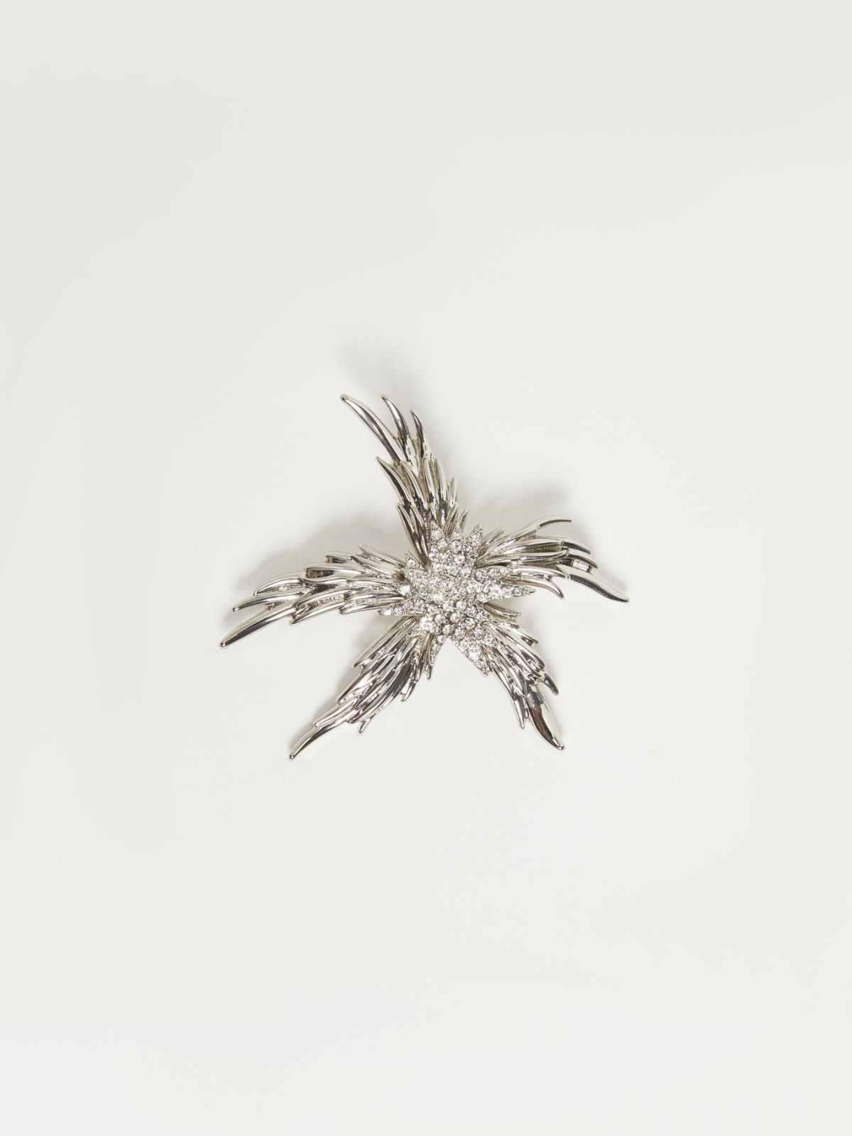 Weekend Max Mara, Addi Rhinestone Brooch Silver