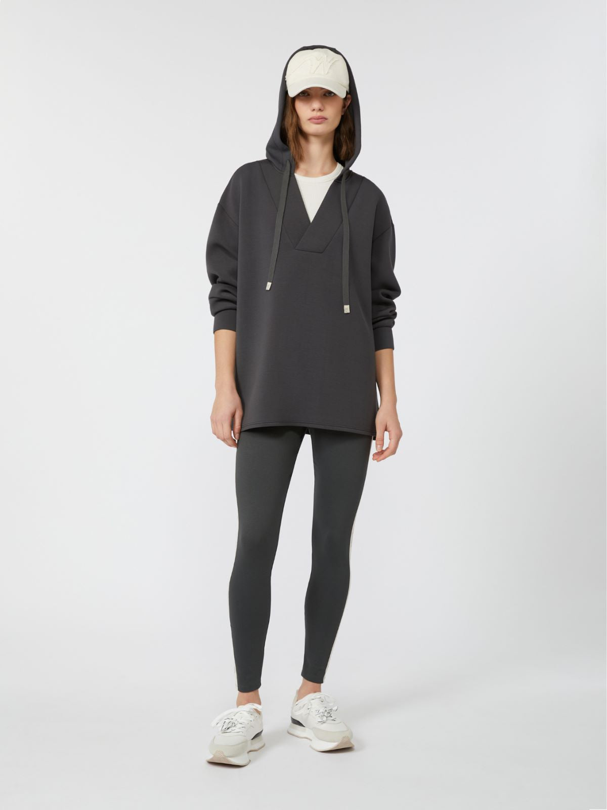 Max Mara Weekend, Technical jersey leggings Dark Grey