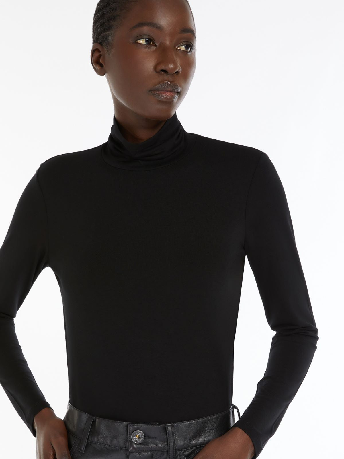 Weekend Max Mara, Multif Viscose Jersey Black
