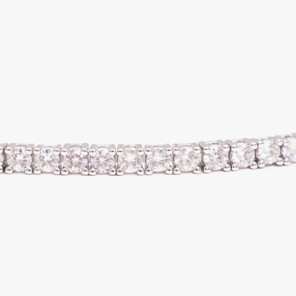 Izabel Display, Tennis Bracelet White Silver