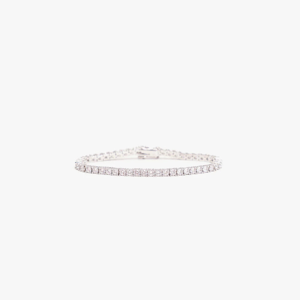 Izabel Display, Tennis Bracelet White Silver